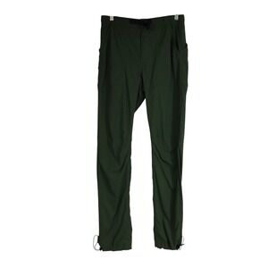 Topo Designs Men's Green Cargo Pants Elastic Waist Drawstring Ankle Size Small